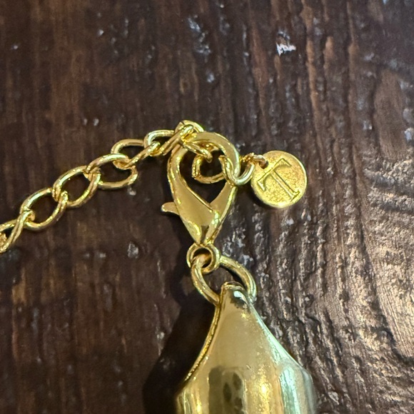 NWT Talbots Statement Gold Tone Braided Urban Necklace 18” - Picture 4 of 7